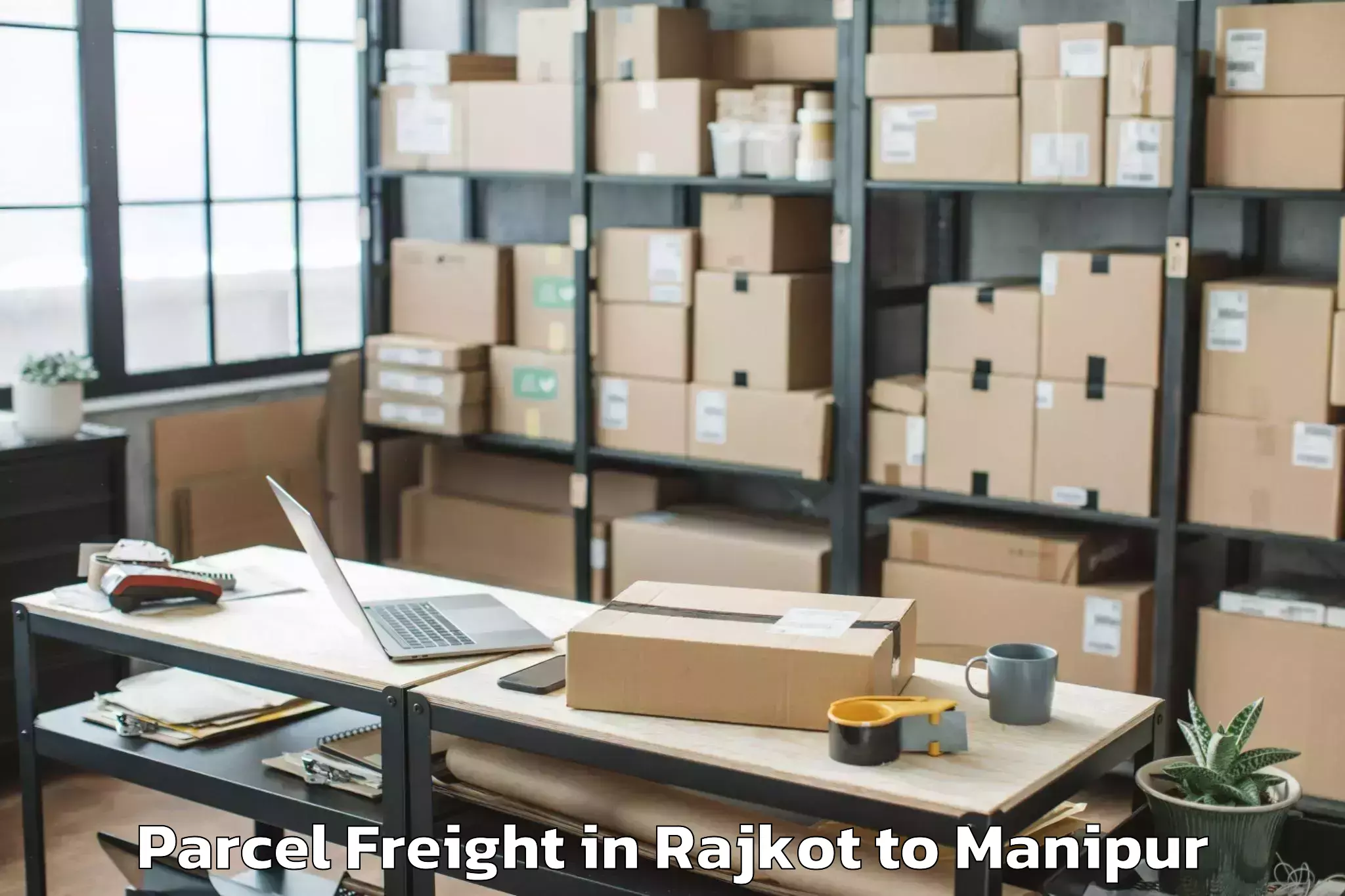 Leading Rajkot to Tengnoupal Parcel Freight Provider